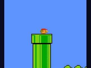Super Mario Bros screenshot - Mario navigating a castle level with lava pits